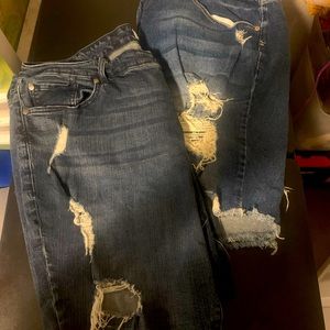 2 pairs torrid denim bermuda shorts